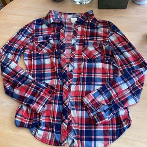 Plaid long sleeve shirt